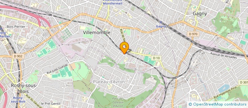 localisation de l'entreprise ASSOCIATION TERRE HAPPY D'GROUPE  VILLEMOMBLE