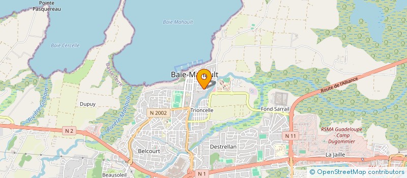 localisation de l'entreprise ASSOCIATION TERRES DE CHAMPIONS  BAIE MAHAULT