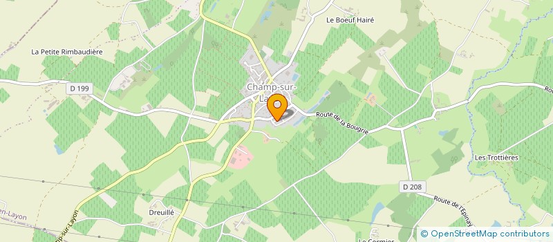 localisation de l'entreprise ASSOCIATION TERRITOIRE LAYON AUBANCE SANTE (A.T..L.A.S.)  TERRANJOU