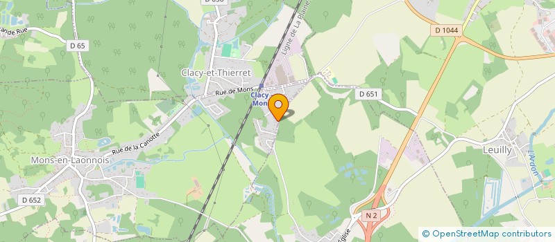 localisation de l'entreprise ASSOCIATION THE4GRIZZLED  MONS-EN-LAONNOIS