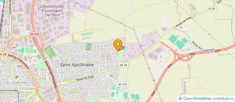 localisation de l'entreprise ASSOCIATION THEATRALE DE LA COMMUNE DE SAINT APOLLINAIRE (EPLEUMIENS EN ACTE'S)  SAINT-APOLLINAIRE