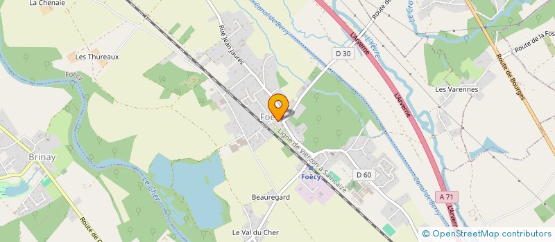 localisation de l'entreprise ASSOCIATION THEATRALE DES VILAINS BONHOMMES  FOECY