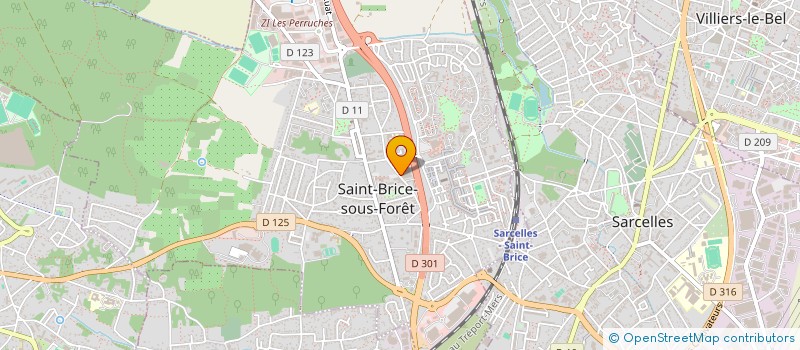 localisation de l'entreprise ASSOCIATION THEATRE ARTS CREATIONS  SAINT-BRICE-SOUS-FORET