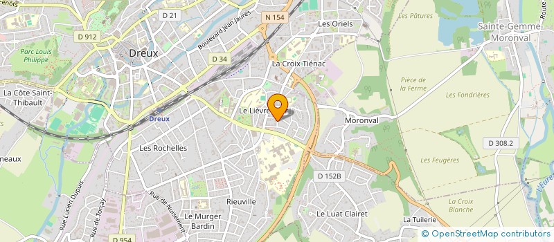 localisation de l'entreprise ASSOCIATION THEATRE COMEDIE 28 à DREUX