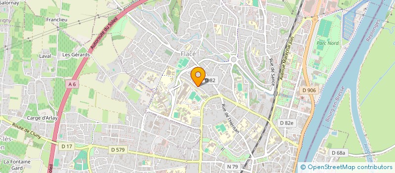 localisation de l'entreprise ASSOCIATION THEATRE, CULTURE ET HANDICAP BOURGOGNE SUD à MACON