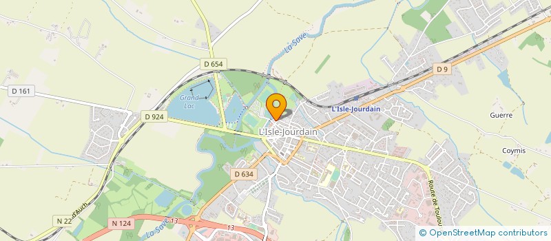 localisation de l'entreprise ASSOCIATION THEATRE DE L EPHEMERE  L'ISLE-JOURDAIN