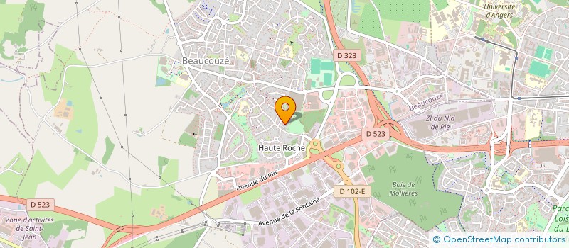 localisation de l'entreprise ASSOCIATION THEATRE DE RUE à BEAUCOUZE