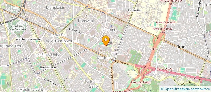 localisation de l'entreprise ASSOCIATION THEATRE DU GRABUGE à LYON