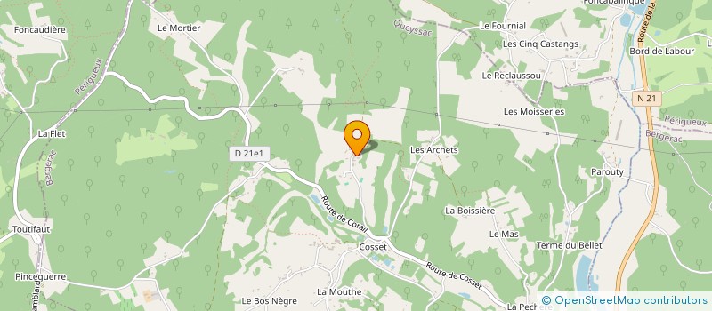 localisation de l'entreprise ASSOCIATION THELEME à QUEYSSAC