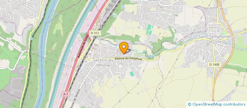 localisation de l'entreprise ASSOCIATION THIEULAM DU LION  SEREZIN-DU-RHONE