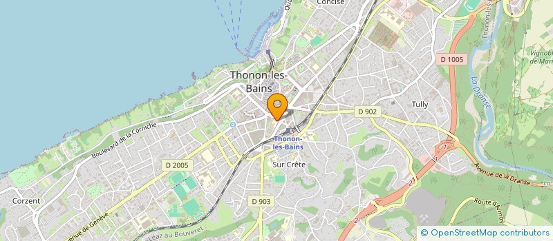 localisation de l'entreprise ASSOCIATION THONONAISE D'EDUCATION ET DES LOISIRS ATEL à THONON-LES-BAINS