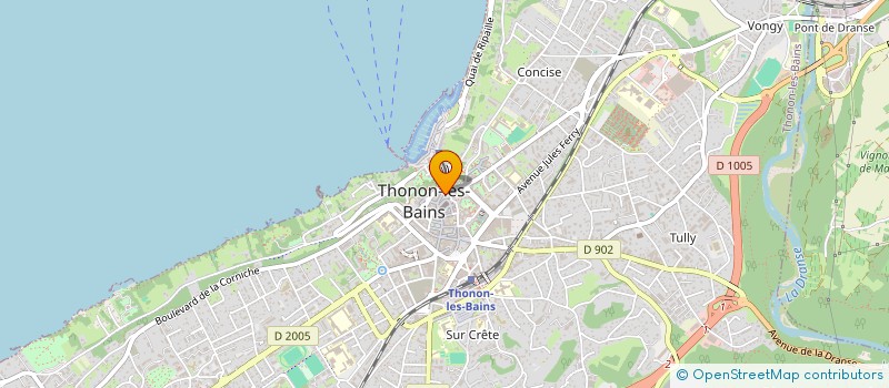 localisation de l'entreprise ASSOCIATION THONONAISE ET CHABLAISIENNE DES AMIS DU RAIL à THONON-LES-BAINS