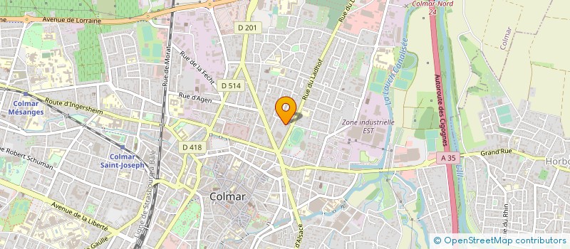 localisation de l'entreprise ASSOCIATION THUNDERBIRD  COLMAR