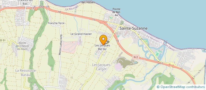 localisation de l'entreprise ASSOCIATION TIBOU 2 STAR à SAINTE-SUZANNE