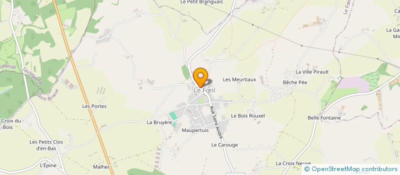 localisation de l'entreprise ASSOCIATION TIERS MONDE DE LA REGION DE QUINTIN à QUINTIN