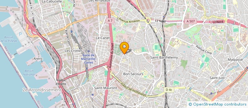 localisation de l'entreprise ASSOCIATION TIM TRIATHLON  MARSEILLE