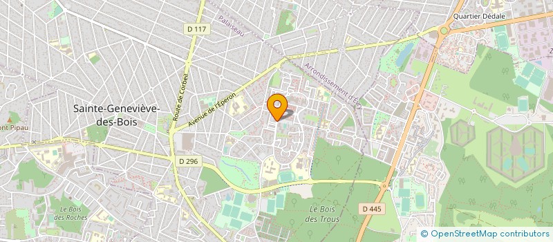 localisation de l'entreprise ASSOCIATION TINA KIMBU BOLENGE - ACTIONS HUMANITAIRES UN ENFANT UN SOURIRE - LES ENFANTS DE LA VICTOIRE - VOUS ETES DES à SAINTE-GENEVIEVE-DES-BOIS