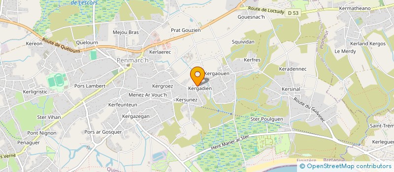 localisation de l'entreprise ASSOCIATION TIPANI TAHITI  PENMARCH