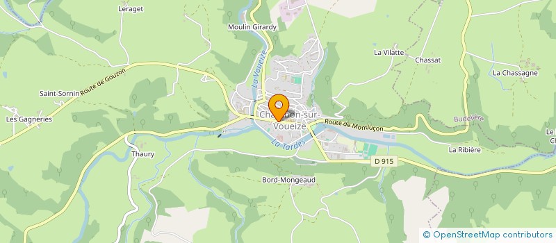 localisation de l'entreprise ASSOCIATION TIRE LIGNE à CHAMBON-SUR-VOUEIZE