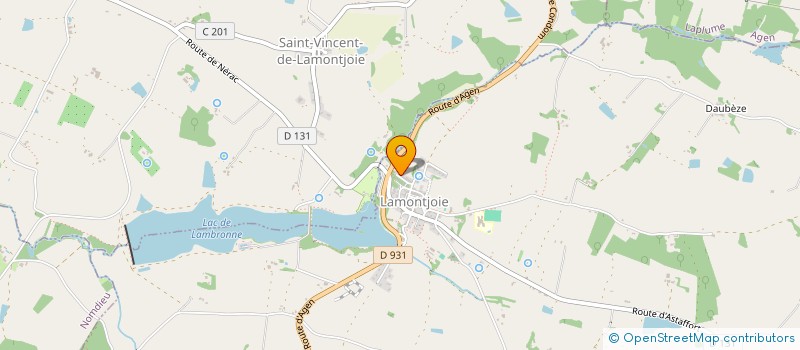 localisation de l'entreprise ASSOCIATION TISSAGE  LAMONTJOIE