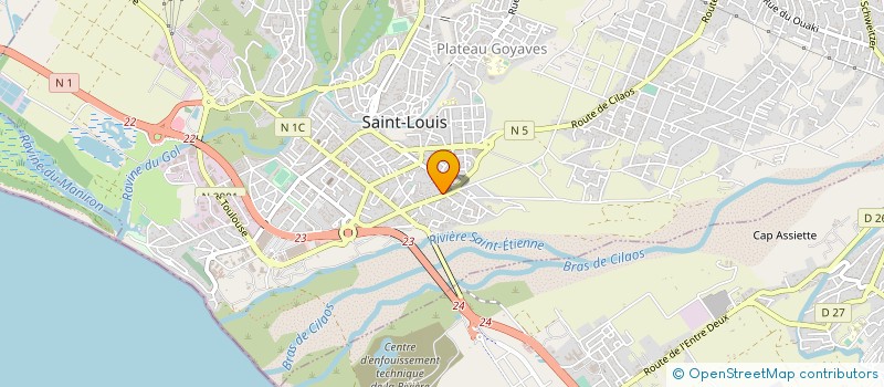 localisation de l'entreprise ASSOCIATION TISSE à SAINT-LOUIS