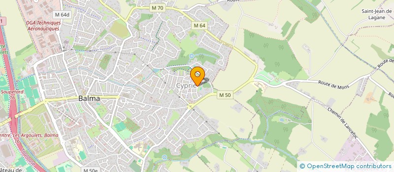 localisation de l'entreprise ASSOCIATION TLC - TOULOUSE LIVE CLUB  BALMA