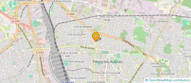 localisation de l'entreprise ASSOCIATION TOITS DU MONDE à FLEURY-LES-AUBRAIS