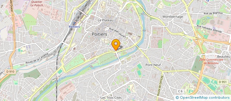 localisation de l'entreprise ASSOCIATION TOP INFOS à POITIERS