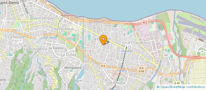localisation de l'entreprise ASSOCIATION TOP LOISIRS à SAINT-DENIS