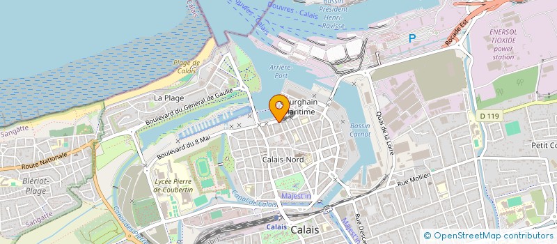 localisation de l'entreprise ASSOCIATION TOQUES D OPALE à CALAIS