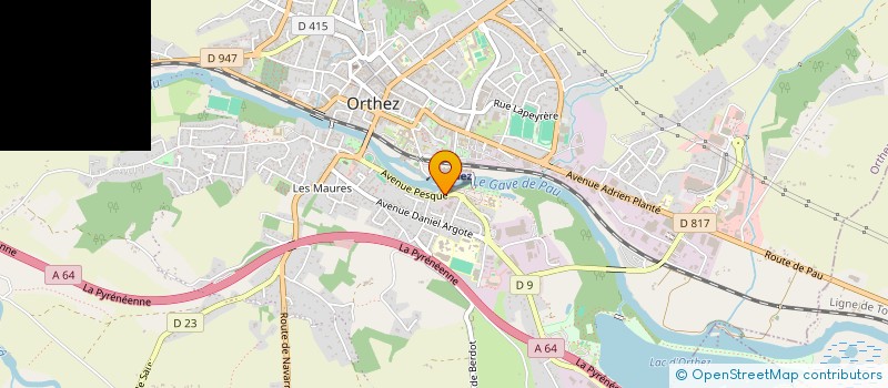 localisation de l'entreprise ASSOCIATION TOROS Y PENAS  ORTHEZ