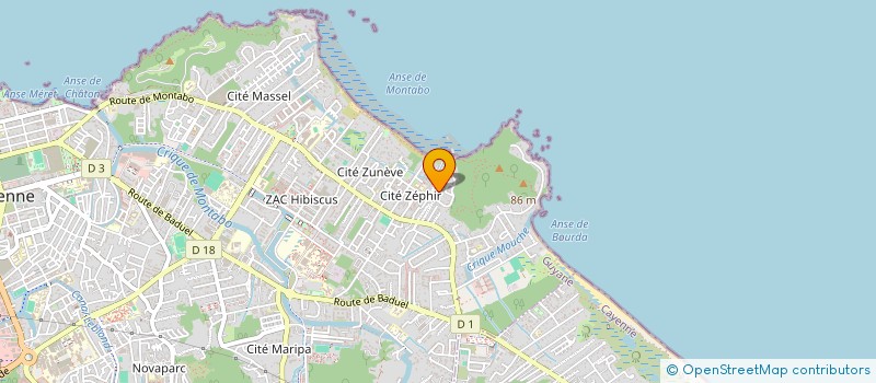 localisation de l'entreprise ASSOCIATION TOTOTO!  CAYENNE