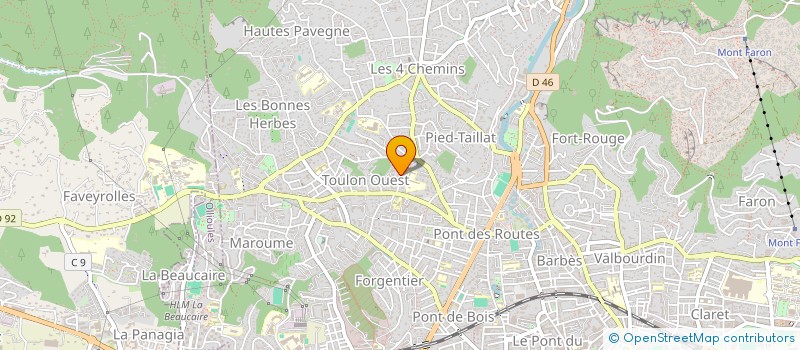 localisation de l'entreprise ASSOCIATION TOULONNAISE ASSISTANTES MATERNELLES AGREES (A.T.A.M.A) à TOULON
