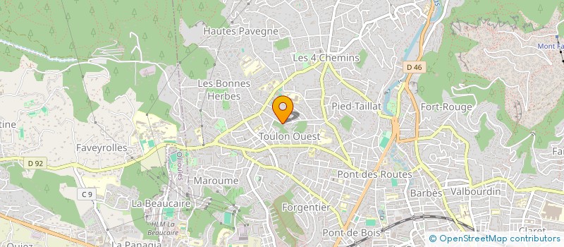 localisation de l'entreprise ASSOCIATION TOULONNAISE DES CAVALIERS DE LA RIPELLE  TOULON