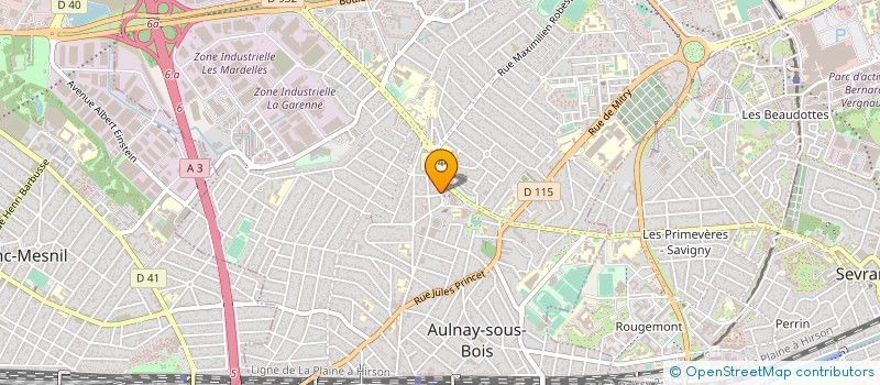 localisation de l'entreprise ASSOCIATION TOUR DE FRANCE à AULNAY SOUS BOIS
