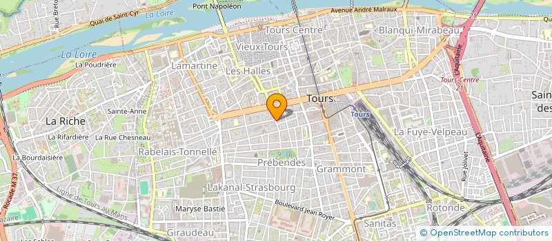 localisation de l'entreprise ASSOCIATION TOURAINE PAYS D'EUROPE DU NORD à TOURS
