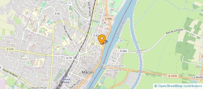 localisation de l'entreprise ASSOCIATION TOURISME FLUVIAL HANDICAP à MACON