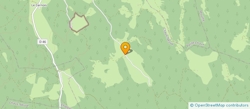 localisation de l'entreprise ASSOCIATION TOURISME VERT ET BLANC  CHAPELLE-DES-BOIS