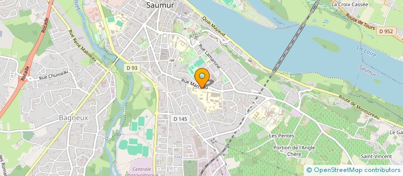localisation de l'entreprise ASSOCIATION TOURISMENERGIES DES PAYS DE LOIRE  SAUMUR