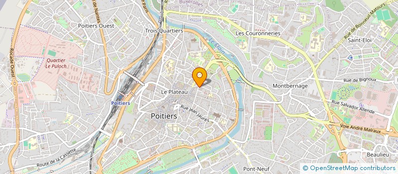 localisation de l'entreprise ASSOCIATION TOURISTIQUE SPORTIVE ET CULTURELLE DES ADMINISTRATIONS FINANCIERES DE LA VIENNE  POITIERS
