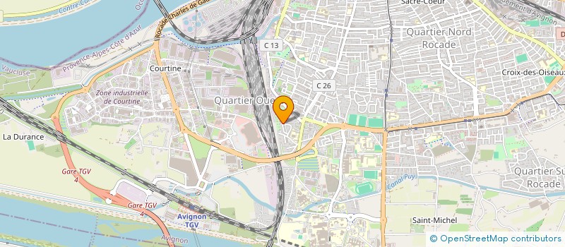 localisation de l'entreprise ASSOCIATION TOURISTIQUE SPORTIVE ET CULTURELLE DES ADMINISTRATIONS FINANCIERES - RETRAITES DE VAUCLUSE  AVIGNON