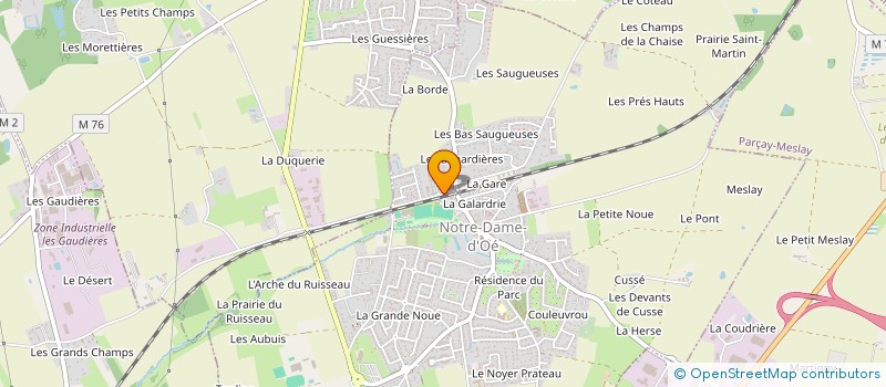 localisation de l'entreprise ASSOCIATION TOURS&DANSES  NOTRE-DAME-D'OE