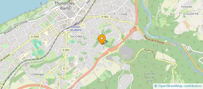 localisation de l'entreprise ASSOCIATION TOUS EN SCENE à THONON-LES-BAINS