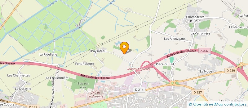 localisation de l'entreprise ASSOCIATION TOUT ART ET TOUT VERRE  TONNAY-CHARENTE