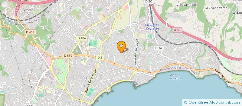 localisation de l'entreprise ASSOCIATION TOUT DENT DOUCEUR (ATDD) à LA CIOTAT