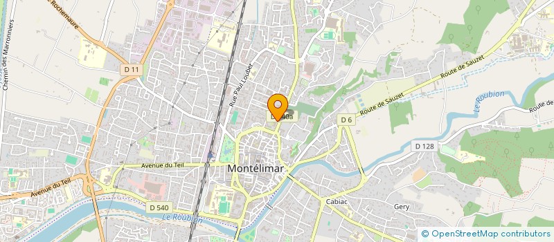 localisation de l'entreprise ASSOCIATION TRAC N'ART à MONTELIMAR