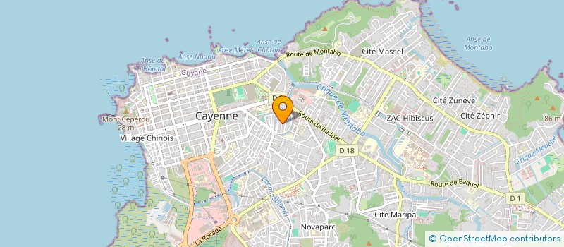 localisation de l'entreprise ASSOCIATION TRADITION MOUN MALMANOURY (ASTMM)  CAYENNE