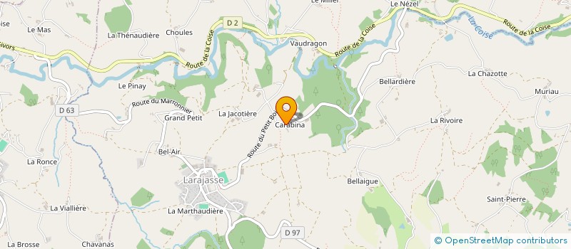 localisation de l'entreprise ASSOCIATION TRAIL ORGANISATION SOLIDARITE  LARAJASSE