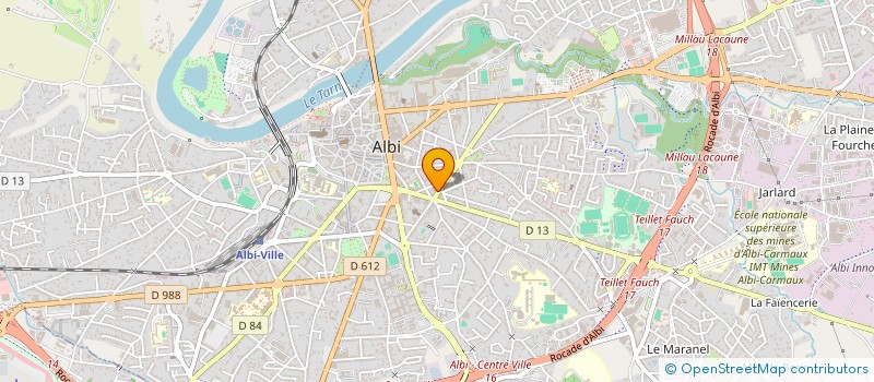 localisation de l'entreprise ASSOCIATION TRAINING 81 à ALBI