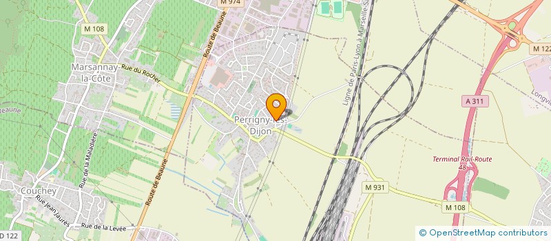 localisation de l'entreprise ASSOCIATION TRAINS LOISIRS (ATL)  PERRIGNY-LES-DIJON